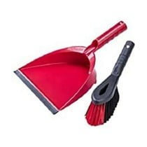 Sweeping Brush and Dustpan Cleaning Set Vileda 141743 Black Red Plastic (1 Piece) (1 Unit)