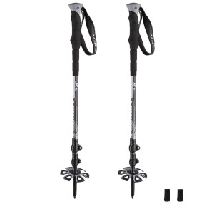 Trekking-Stock Viking VARIO TOUR Schwarz Grau (2 Stück)