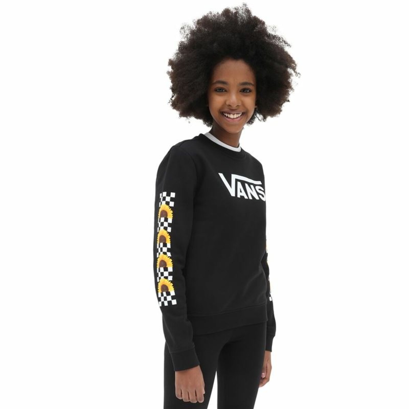 Sweat sans capuche enfant Vans Sunlit Noir