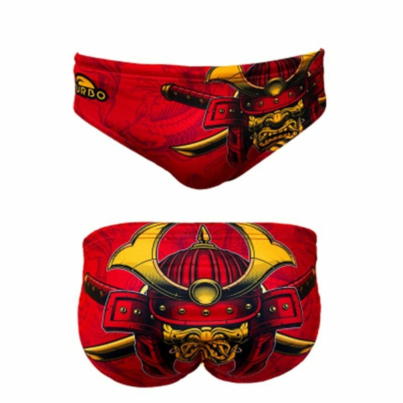 Herren Badehose Turbo Waterpolo Samurai Italia Rot