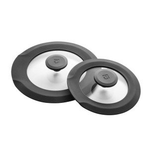 Pfannendeckel Electrolux E9HOSM Schwarz Durchsichtig (2 Stücke)