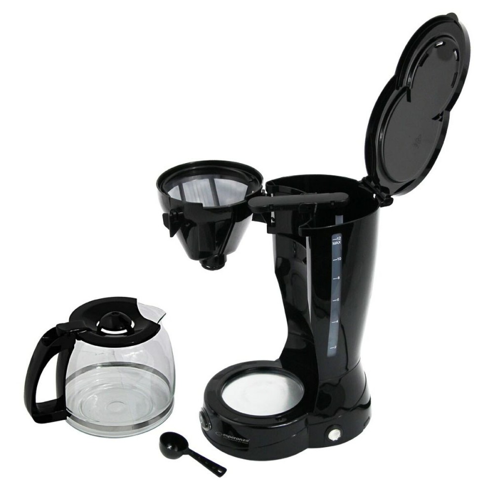 Elektrische Kaffeemaschine Esperanza EKC009 Schwarz 800 W 1,5 L