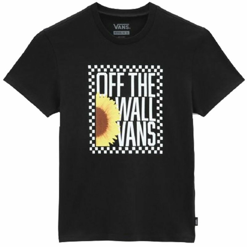 Child's Short Sleeve T-Shirt Vans Sunlit Crew Black