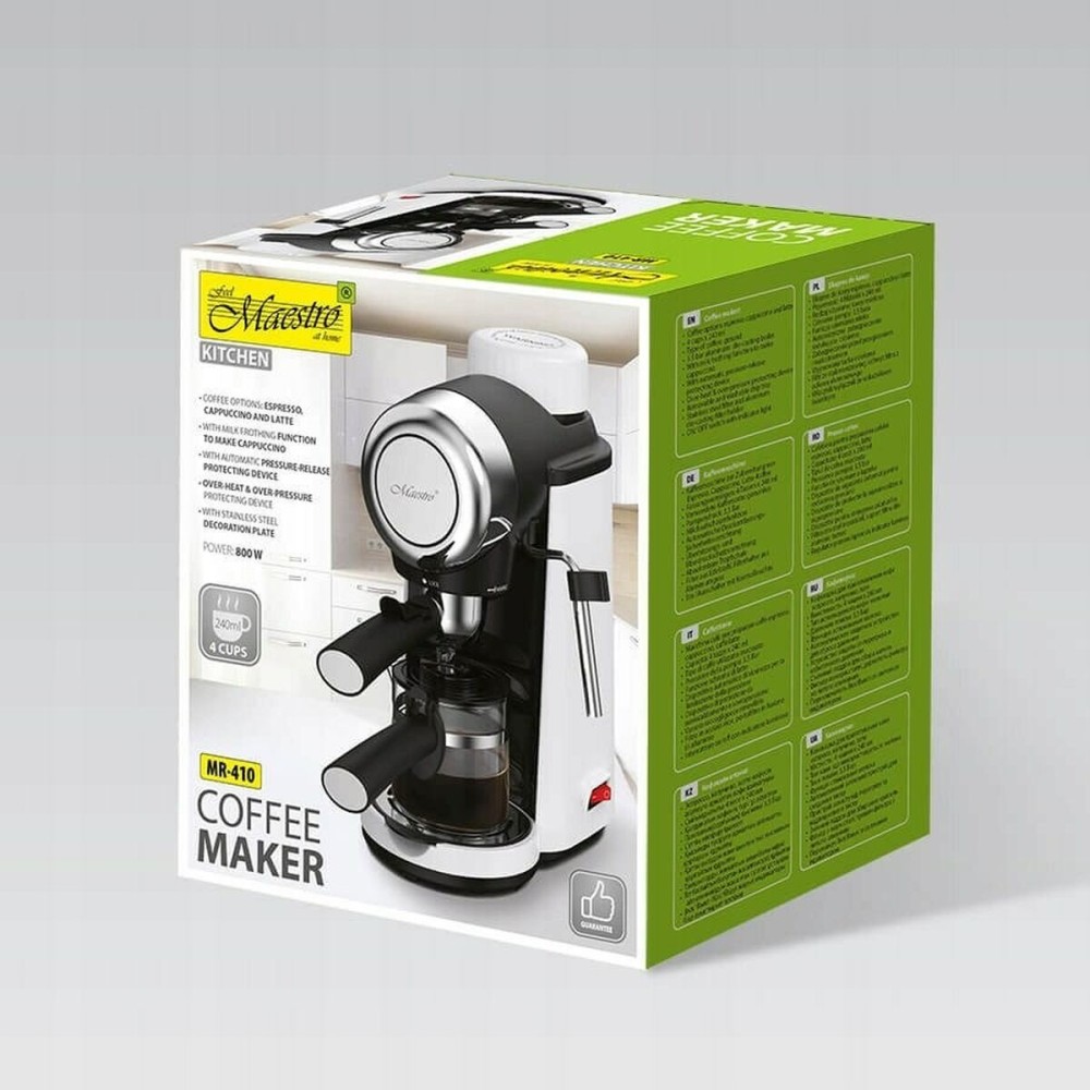 Elektrische Kaffeemaschine Feel Maestro MR-410 Schwarz Stahl 800 W 250 ml