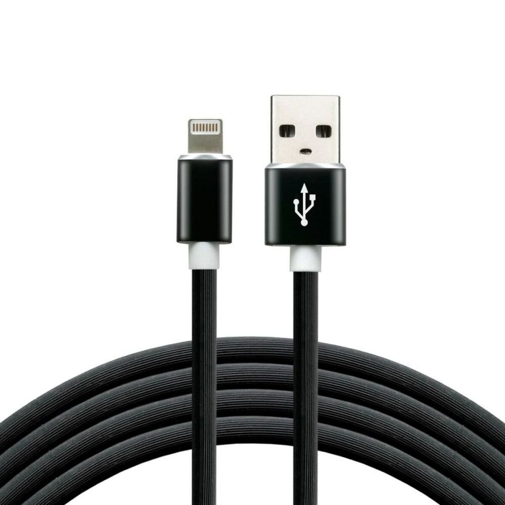 USB to Lightning Cable EverActive CBS-1IB Black 1 m