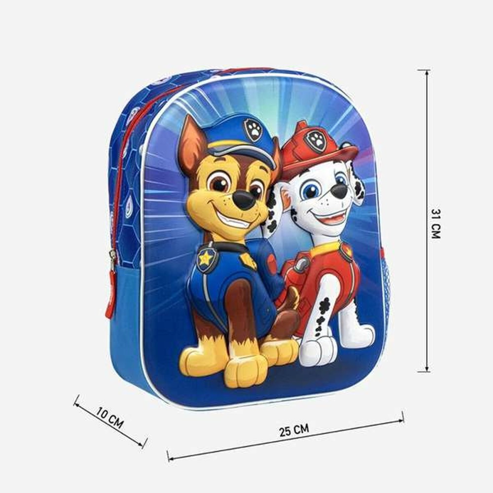 Schulrucksack The Paw Patrol Blau 25,0 x 31,0 x 10,0 cm