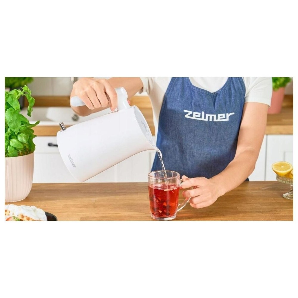 Wasserkocher Zelmer ZCK 7020 Weiß Kunststoff 2200 W 1 L