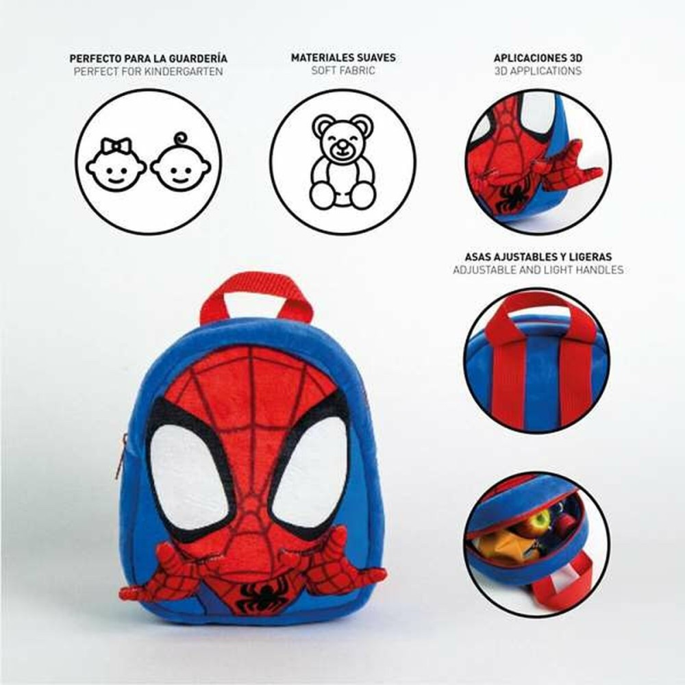 Cartable Spidey Bleu 18 x 22 x 4 cm