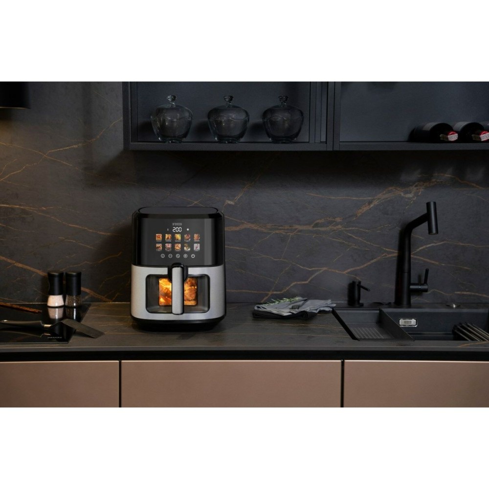 Friteuse à Air N'oveen AF770 Noir Argenté 1700 W 6,5 L