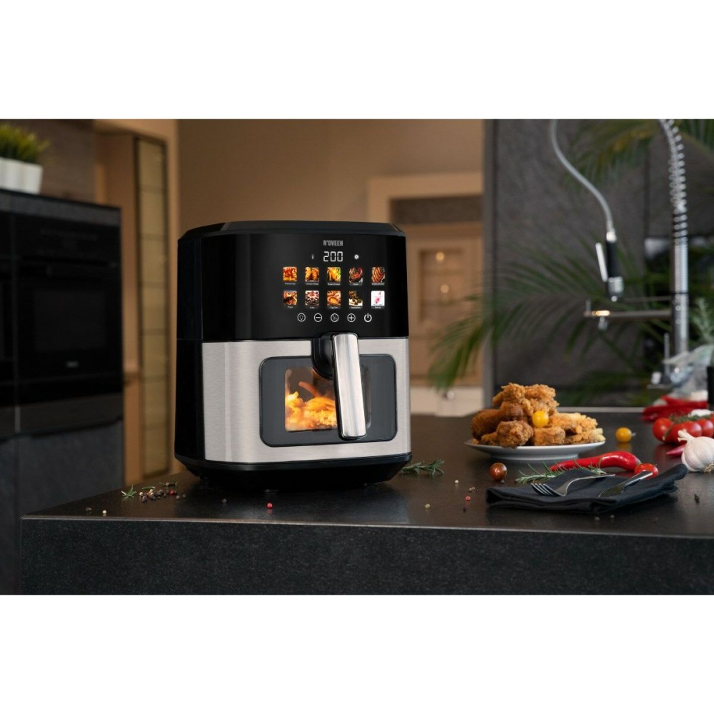 Friteuse à Air N'oveen AF770 Noir Argenté 1700 W 6,5 L