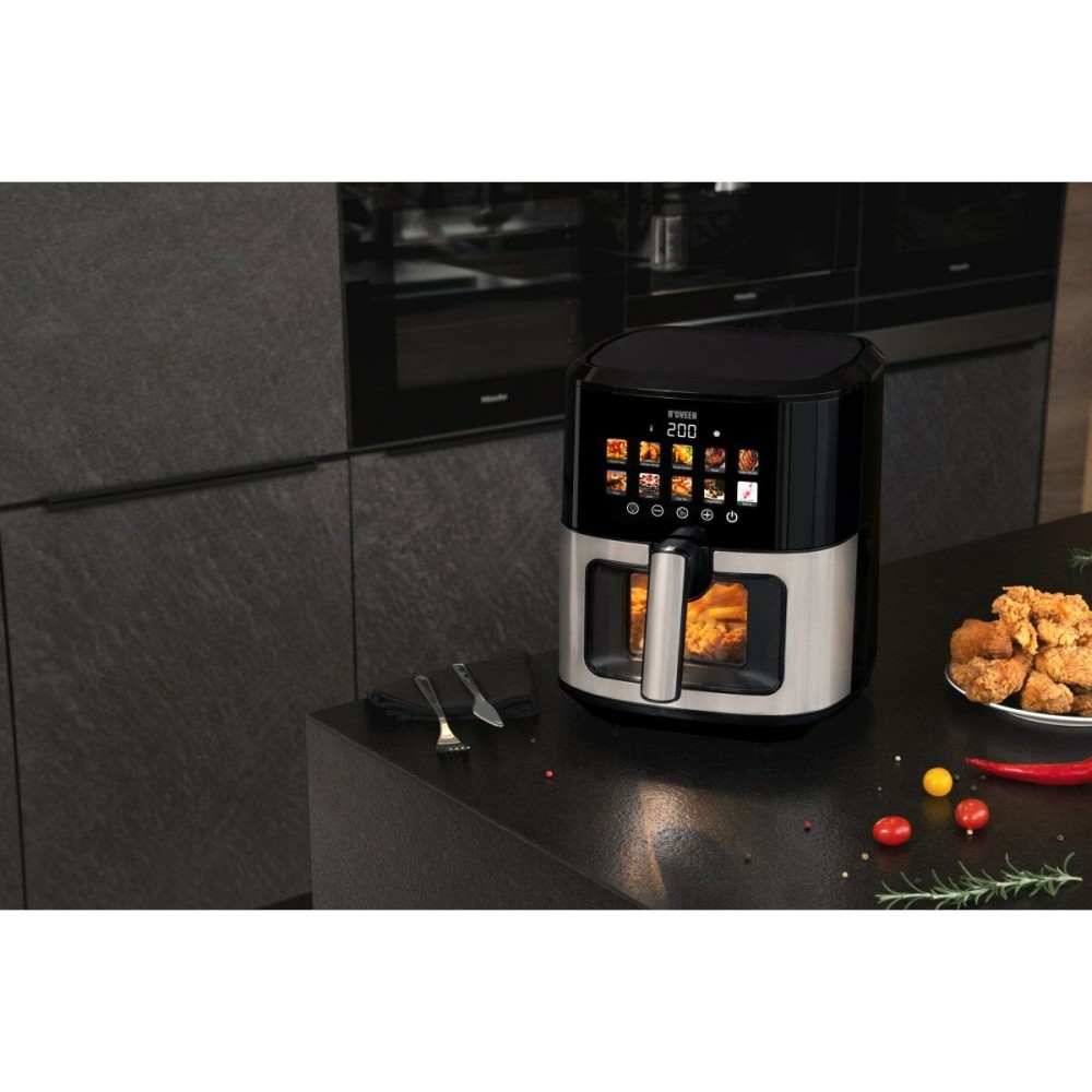 Friteuse à Air N'oveen AF770 Noir Argenté 1700 W 6,5 L