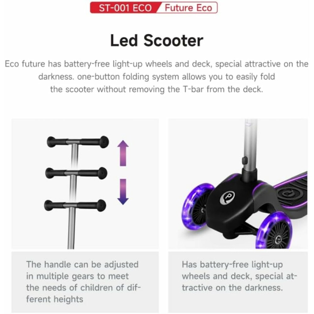 Scooter Ociotrends Eco Future Scooter Green 3 wheels