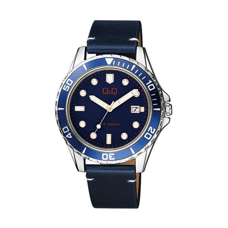 Montre Homme Q&Q A172J322Y Bleu (Ø 43 mm)