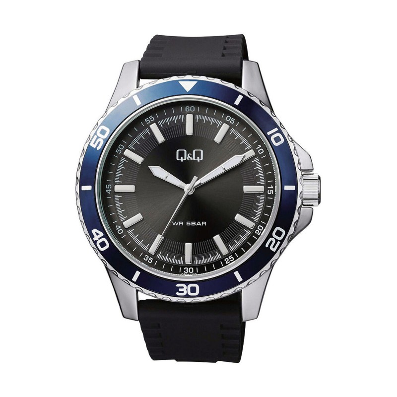 Herrenuhr Q&Q QB24J302Y Schwarz (Ø 48 mm)