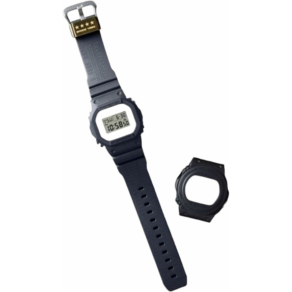 Unisex-Uhr Casio G-Shock THE ORIGIN - REMASTER BLACK SERIE 40TH ANNIVERSARY BY ERIC HAZE (2 BEZELS)
