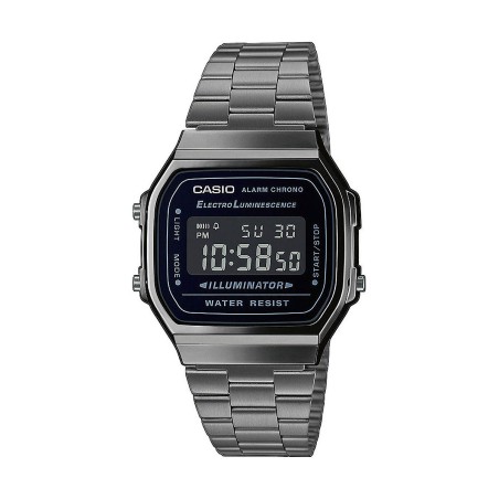 Montre Homme Casio A168WEGG-1BEF Noir Argenté (Ø 36 mm) (Ø 38 mm)