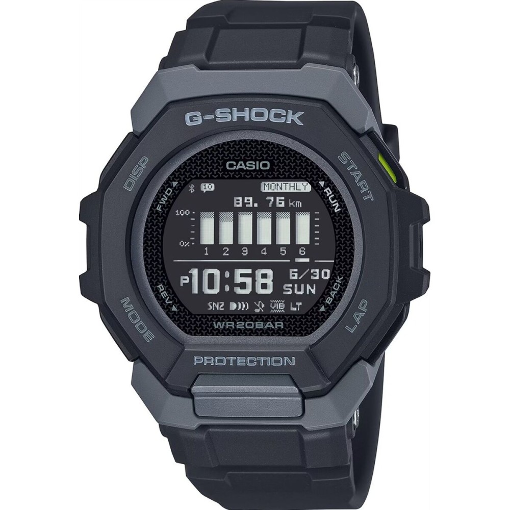 Herrenuhr Casio G-Shock G SQUAD - SUNNY SIDE STYLE Schwarz (Ø 47,5 mm)