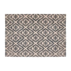 Tapis Atmosphera Noir Beige Coton Multicouleur 60 x 90 cm