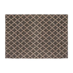 Tapis Atmosphera Noir Beige Coton Multicouleur 60 x 90 cm