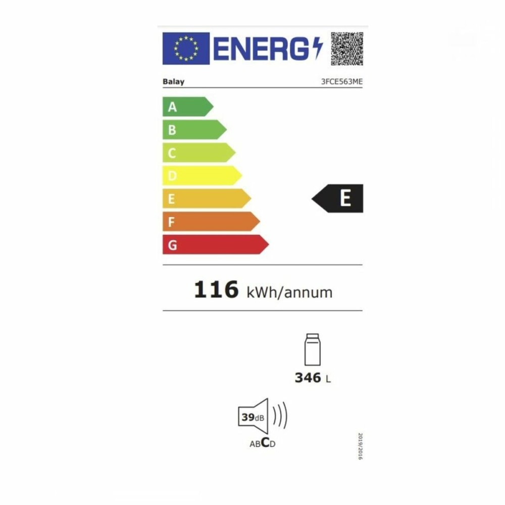 Réfrigérateur Balay 3FCE563ME (186 x 60 cm)