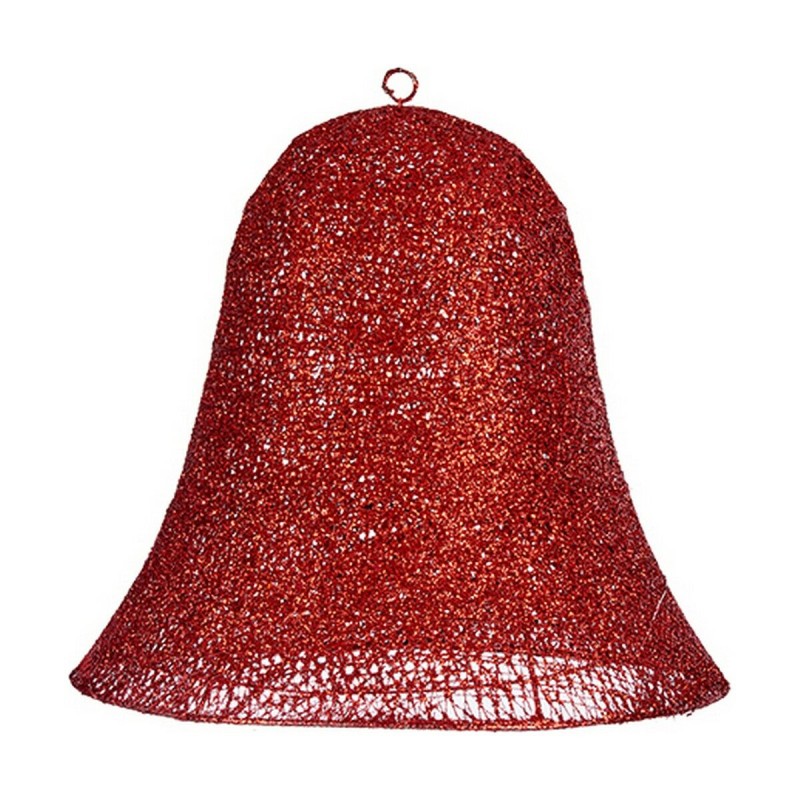 Décorations de Noël Rouge Métal Cloche 40 x 37,5 x 40 cm