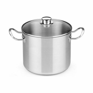 Topf mit Glasabdeckung BRA D219485 6,5 L Edelstahl Stahl Metall Edelstahl 18/10