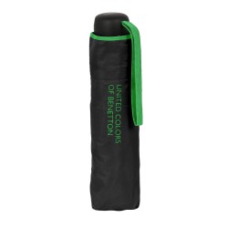 Foldable Umbrella Benetton Black (Ø 94 cm)