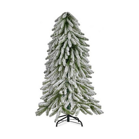 Christmas Tree Metal White Green Plastic