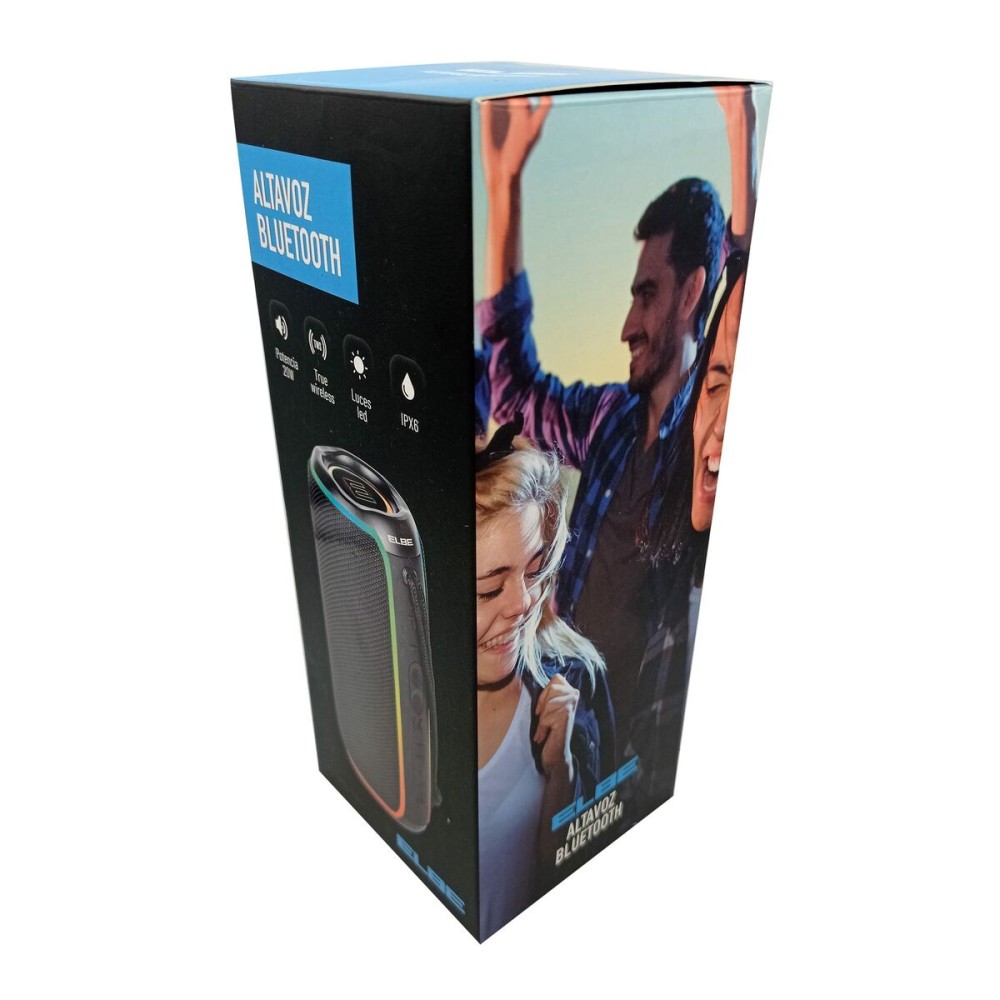 Haut-parleur portable ELBE ALTN12TWS Noir 20 W Bluetooth