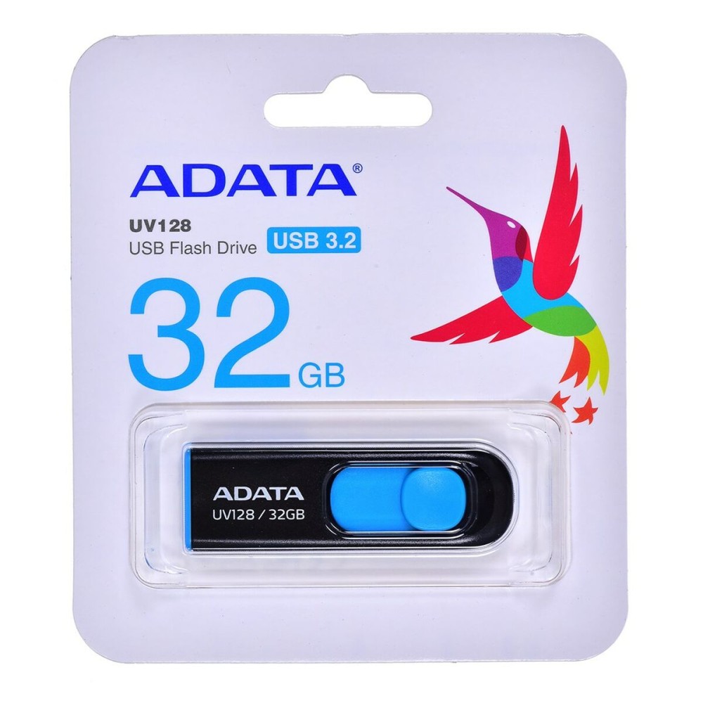 Clé USB Adata DashDrive UV128 32GB Bleu Noir 32 GB