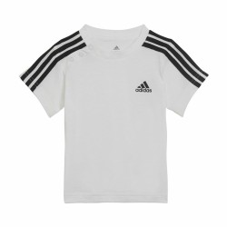 Baby-Sportset Adidas Three Stripes Schwarz Weiß