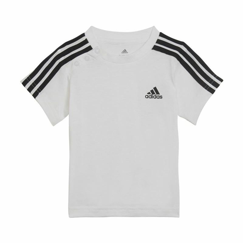 Ensemble de Sport pour Bébé Adidas Three Stripes Noir Blanc