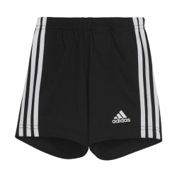 Sports Outfit for Baby Adidas Three Stripes Black White