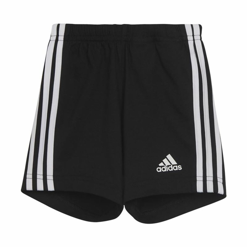 Baby-Sportset Adidas Three Stripes Schwarz Weiß