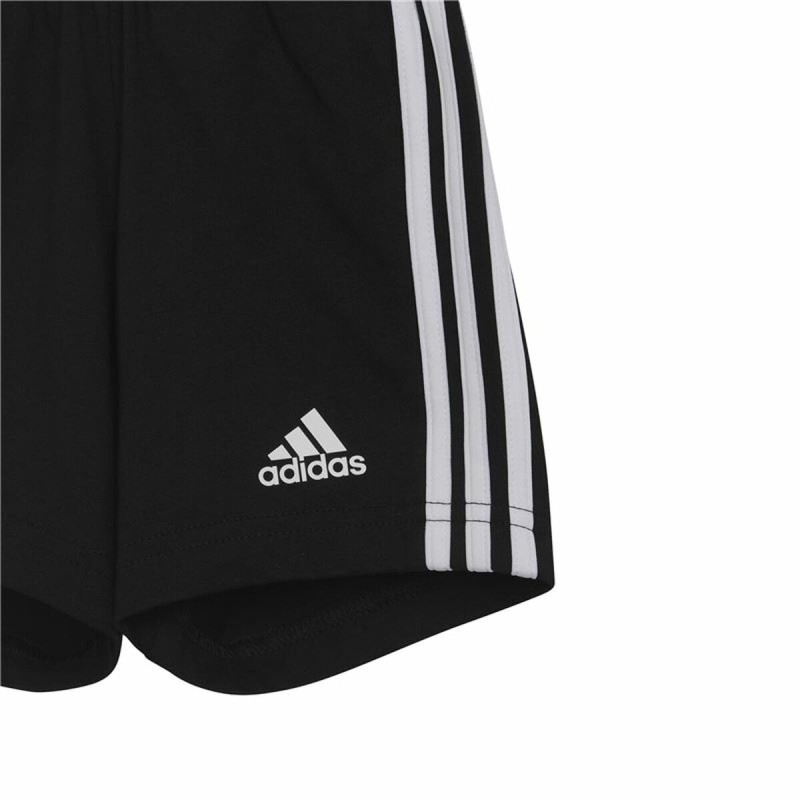 Baby-Sportset Adidas Three Stripes Schwarz Weiß