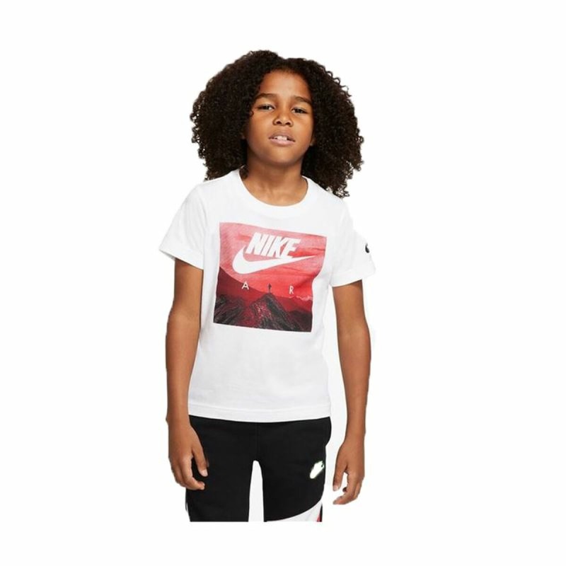 Kurzarm-T-Shirt für Kinder Nike Air View Weiß