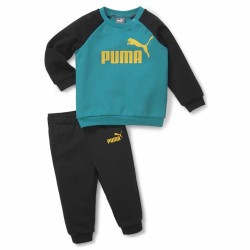 Baby's Tracksuit Puma Minicat Essentials Black Blue