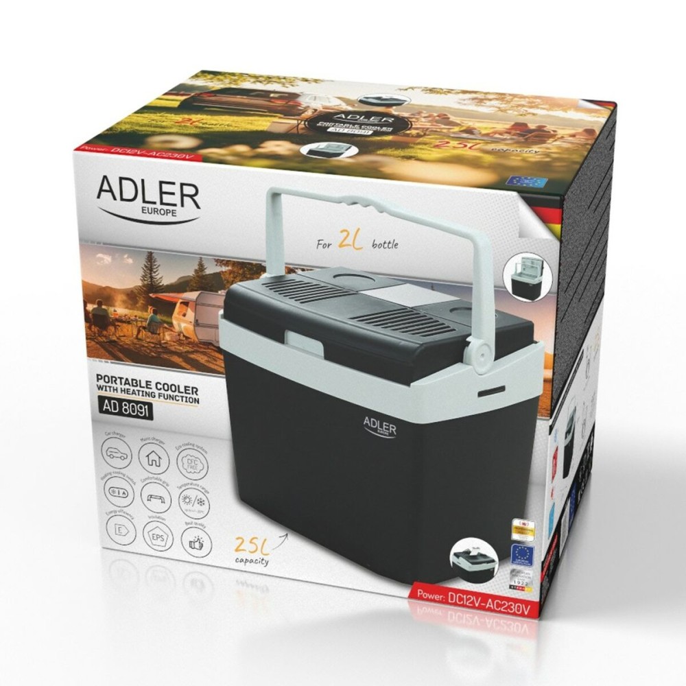 Mini réfrigérateur Adler AD 8091 Noir Gris 55 W 25 L