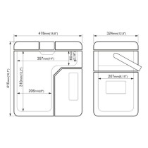 Mini Fridge Yolco ET18 Green 45 W 17 L