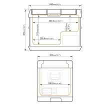 Mini-Kühlschrank Yolco GCX37 grün 50 W 37 L