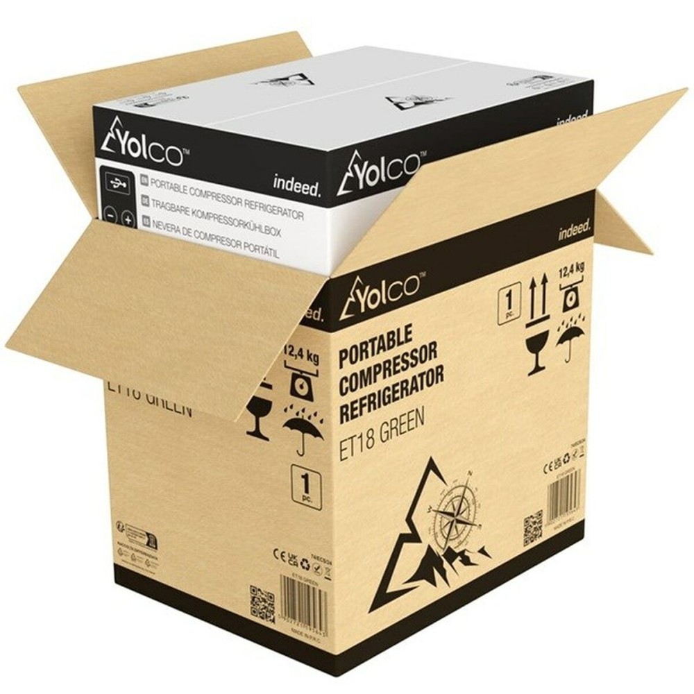 Mini réfrigérateur Yolco ET18 Vert 45 W 17 L
