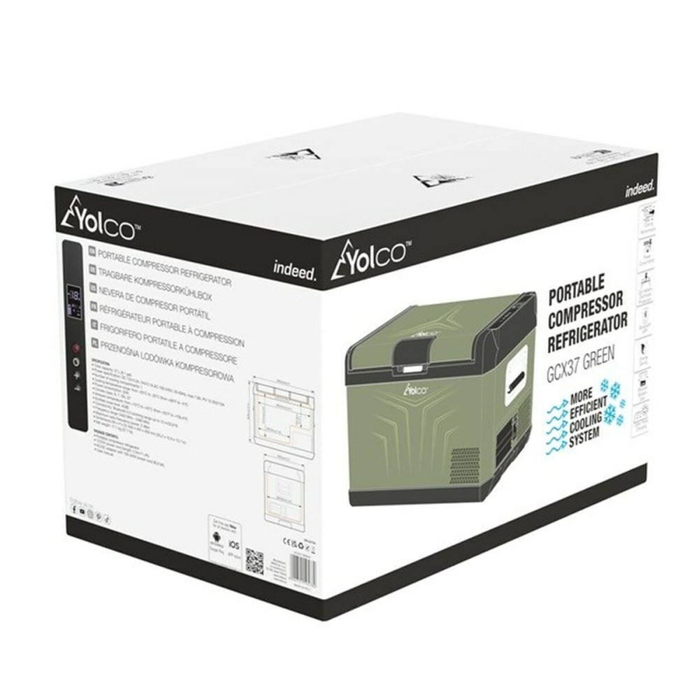 Mini Fridge Yolco GCX37 Green 50 W 37 L