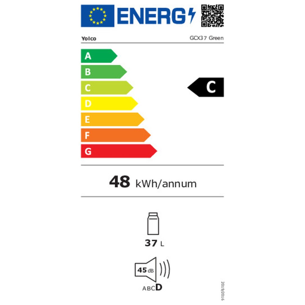 Mini réfrigérateur Yolco GCX37 Vert 50 W 37 L