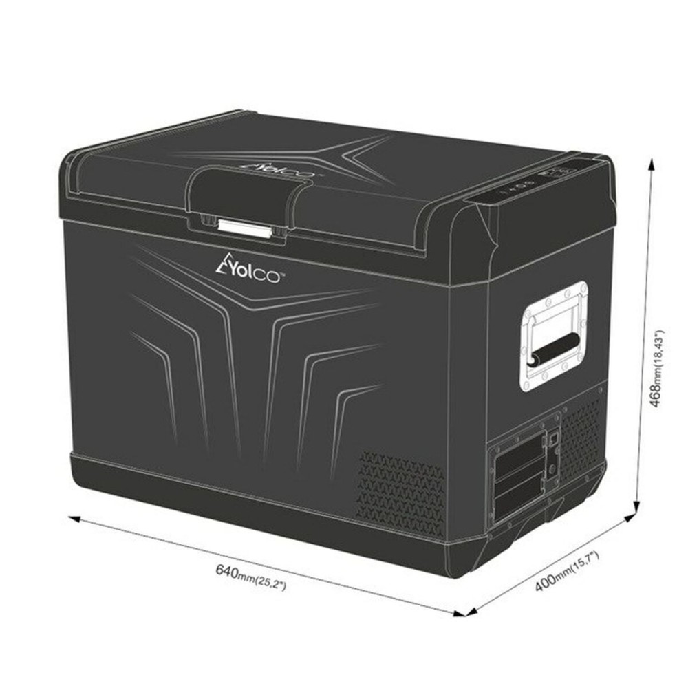 Mini Fridge Yolco GCX47 Black 50 W 47 L