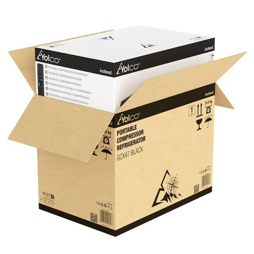 Mini Fridge Yolco GCX47 Black 50 W 47 L