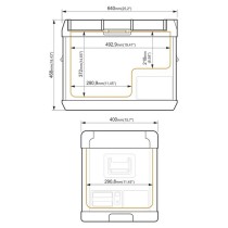 Mini-Kühlschrank Yolco GCX47 Schwarz 50 W 47 L