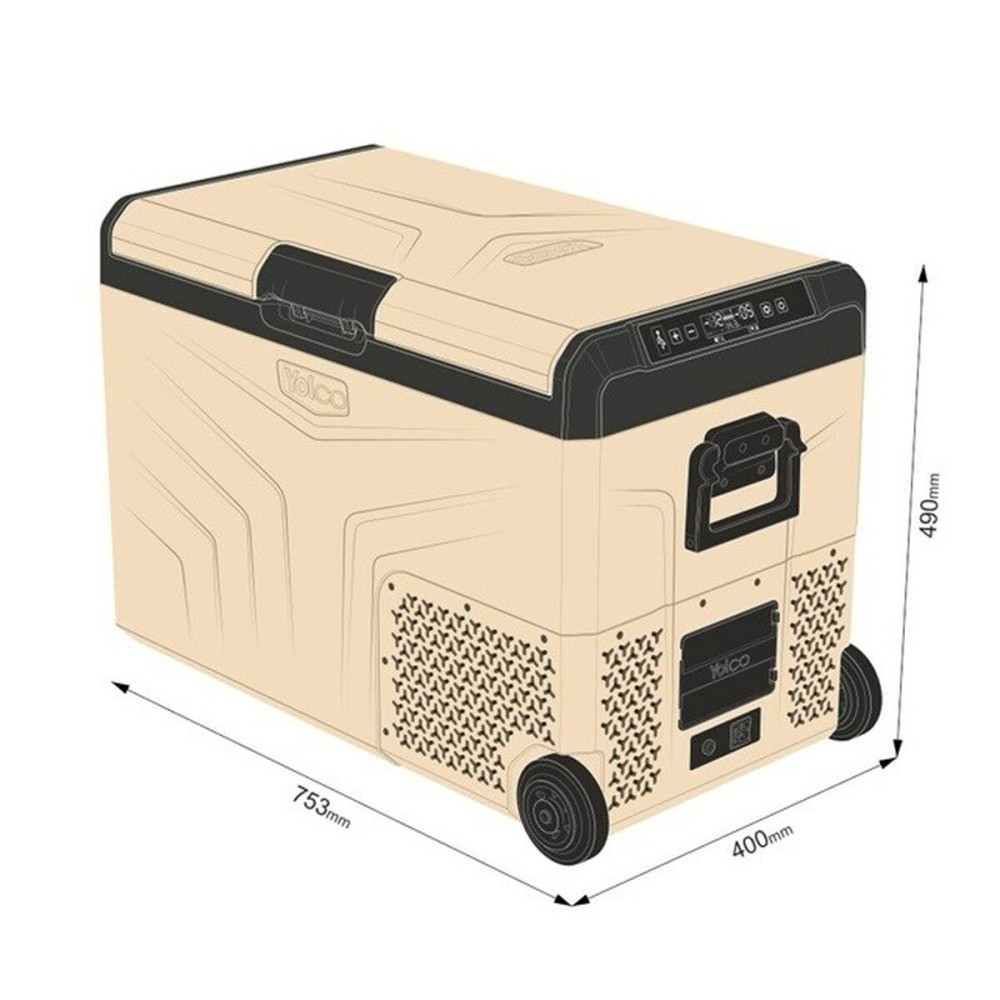 Mini Fridge Yolco TCX50 Black Sand 60 W 10 L 40 L 52 L