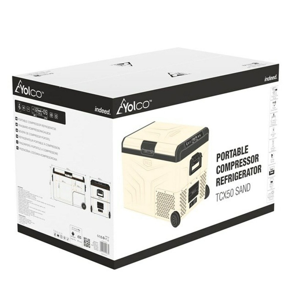 Mini Fridge Yolco TCX50 Black Sand 60 W 10 L 40 L 52 L