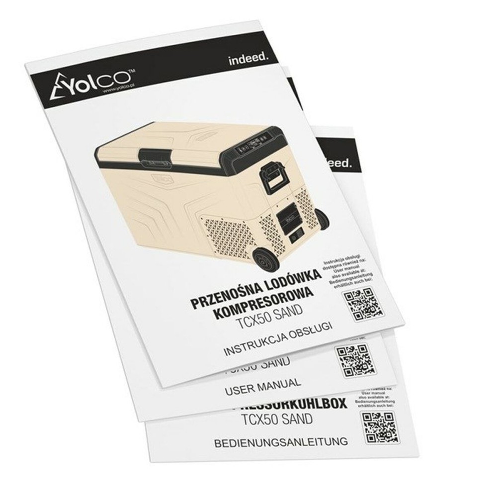 Mini réfrigérateur Yolco TCX50 Noir Sable 60 W 10 L 40 L 52 L
