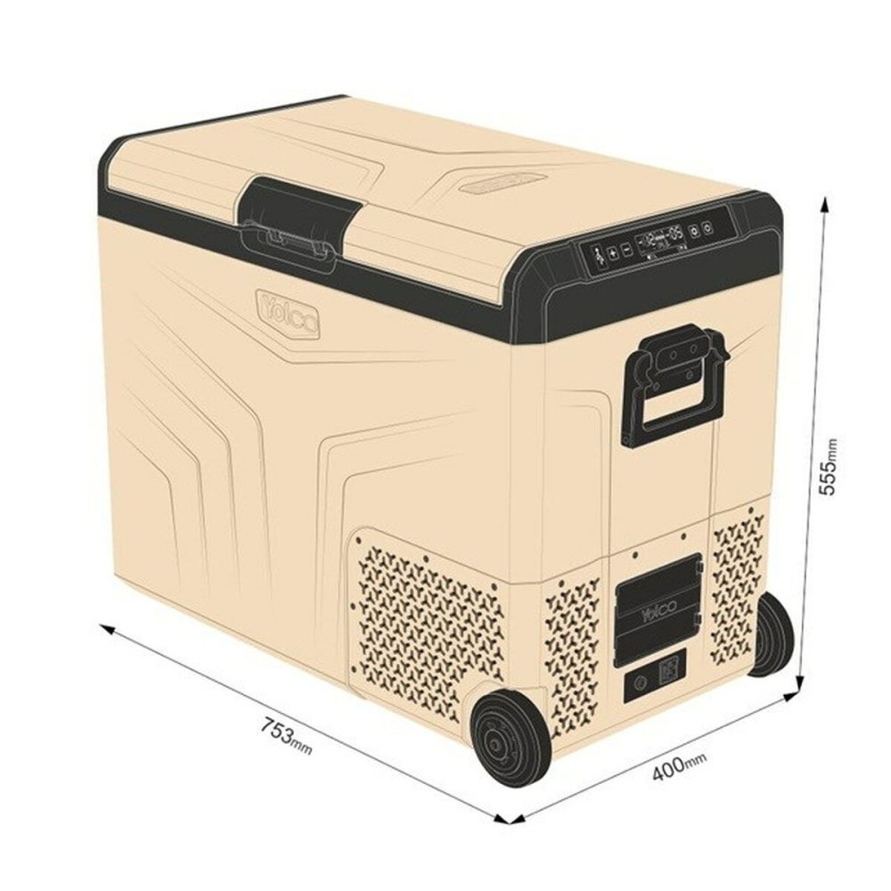 Mini Fridge Yolco TCX60 Black Sand 60 W 14 L 60 L 46 L